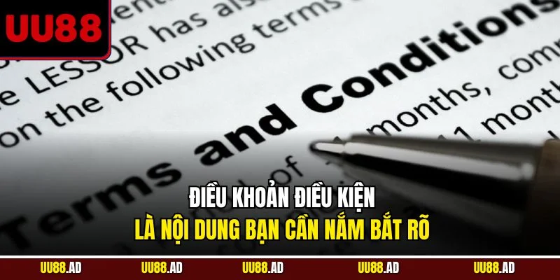 Điều khoản điều kiện là nội dung bạn cần nắm bắt rõ